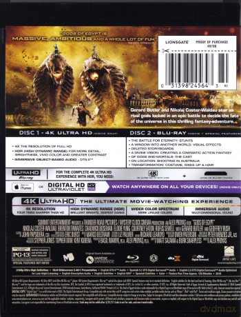 Gods of Egypt (Bogowie Egiptu) [Blu-Ray 4K]+[Blu-Ray]