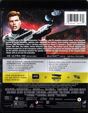 Starship Troopers (Żołnierze kosmosu) [Blu-Ray 4K]+[Blu-Ray]