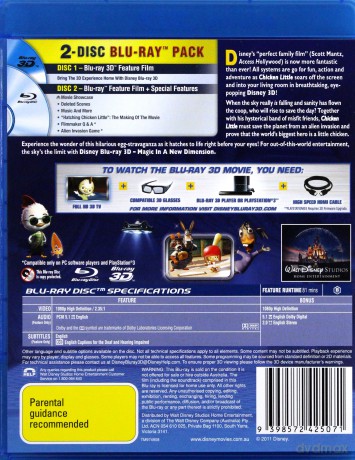 Chicken Little (Kurczak Mały) [Blu-Ray 3D]+[Blu-Ray]