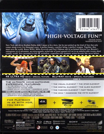 The Fifth Element (Piąty Element) [Blu-Ray 4K]+[Blu-Ray]