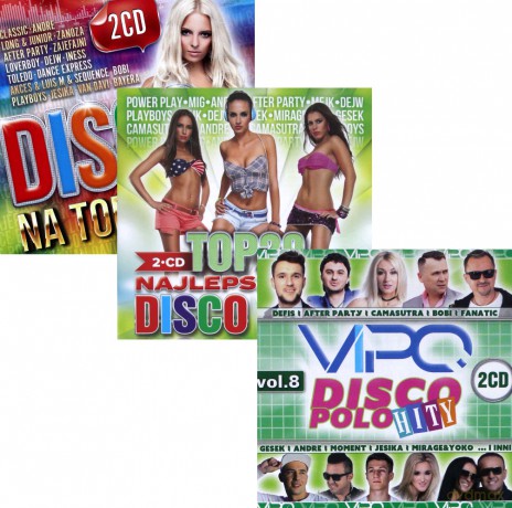 Disco na Topie vol. 1 / TOP 20 Najlepsze Hity Disco Polo vol. 3 / Vipo Disco Polo Hity vol. 8  Pakiet [6CD]