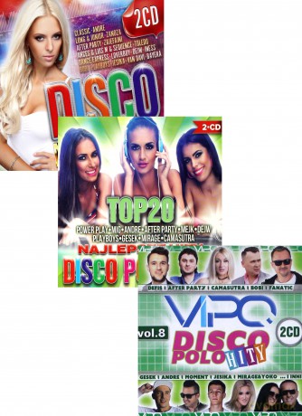 Disco na Topie vol. 1 / TOP 20 Najlepsze Hity Disco Polo vol. 3 / Vipo Disco Polo Hity vol. 8  Pakiet [6CD]