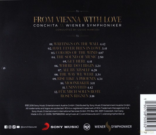 Conchita Wurst & Wiener Symphoniker: From Vienna with Love [CD]