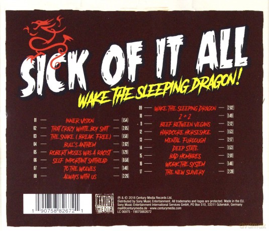 Sick Of It All: Wake The Sleeping Dragon! [CD]