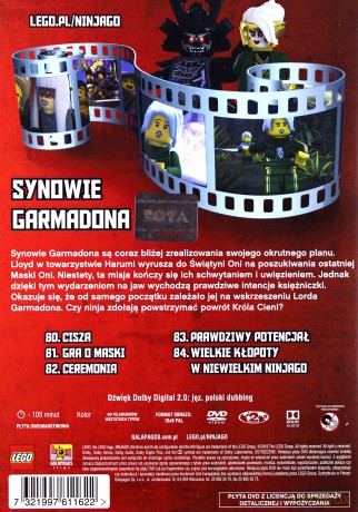 Lego Ninjago Synowie Garmadona Część 2 Odcinki 80 84 Dvd