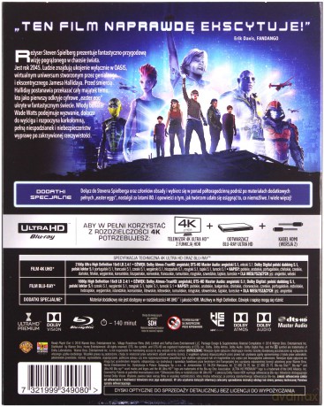 Player One [Blu-Ray 4K]+[Blu-Ray]