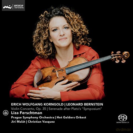 Liza Ferschtman: Erich Wolfgang Korngold: Violin Concerto, Op. 35, Leonard Bernstein: Serenade after Plato's "Symposium" [SACD]