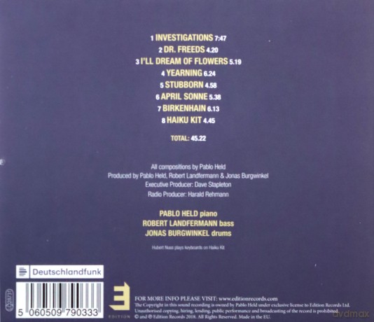 Pablo Held Trio: Investigations [CD]
