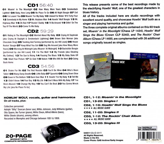 Howlin' Wolf: Essential Original Albums (digipack) [3CD]