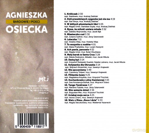 Bardowie i poeci - Agnieszka Osiecka [CD]