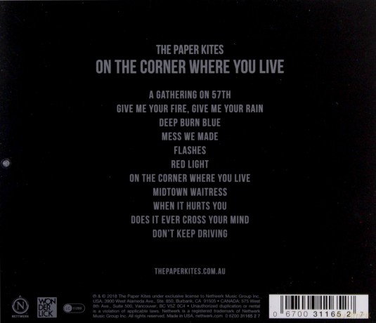 The Paper Kites: On The Corner Where You Live [CD]