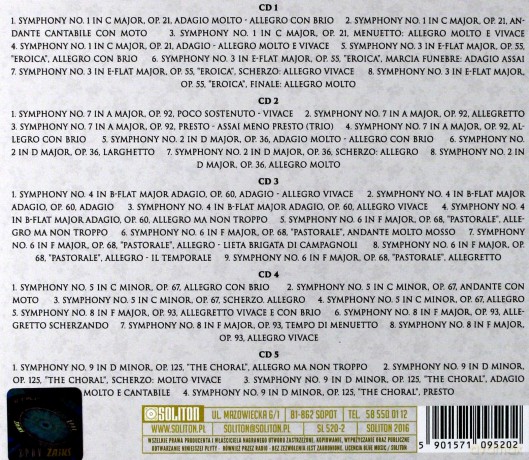 Beethoven Gold Edition (Symfonie) [5CD]
