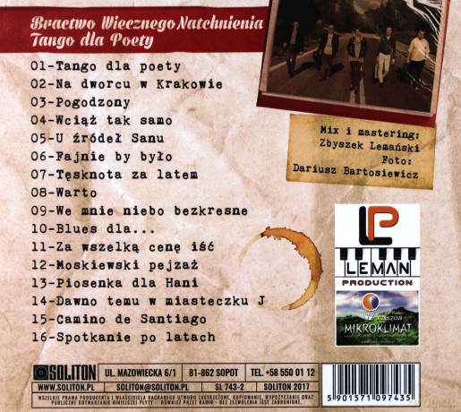 Bractwo Wiecznego Natchnienia - Tango Dla Poety [CD]