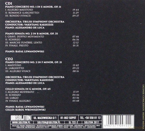 Chopin Greatest Concertos - Gold Edition [2CD]