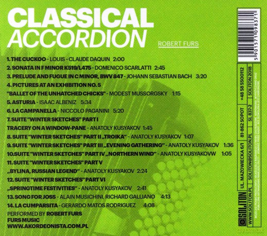Classical Accordion - Furs [CD]