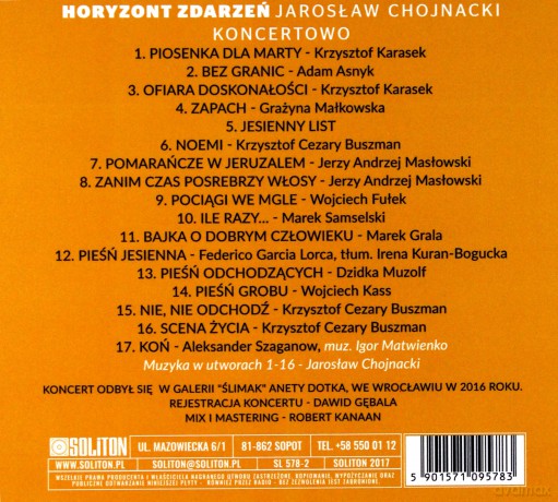Jarosław Jar Chojnacki: Horyzont Zdarzeń [CD]