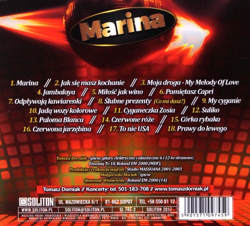 Tomasz Dorniak: Marina [CD]