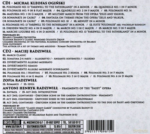 Ogiński And Radziwiłł Muzyka Polska Gold Edition [2CD]