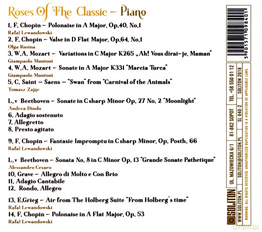 Roses Of The Classic - Piano [CD]