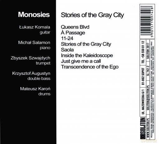 Monosies: Stories Of The Gray City [CD]