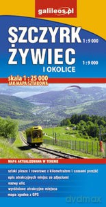 Szczyrk, Żywiec i okolice 1:9 000. Jak mapa sztabowa 1:25 000