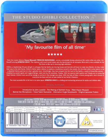 Spirited Away (Spirited Away: W krainie bogów) [Blu-Ray]+[DVD]