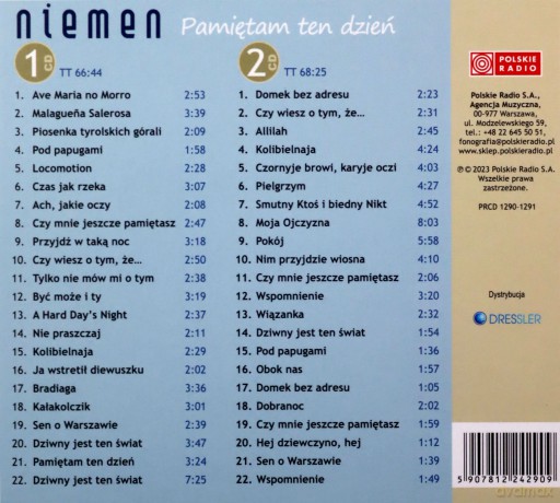 Czesław Niemen: Pamiętam ten dzień (reedycja) [2CD]