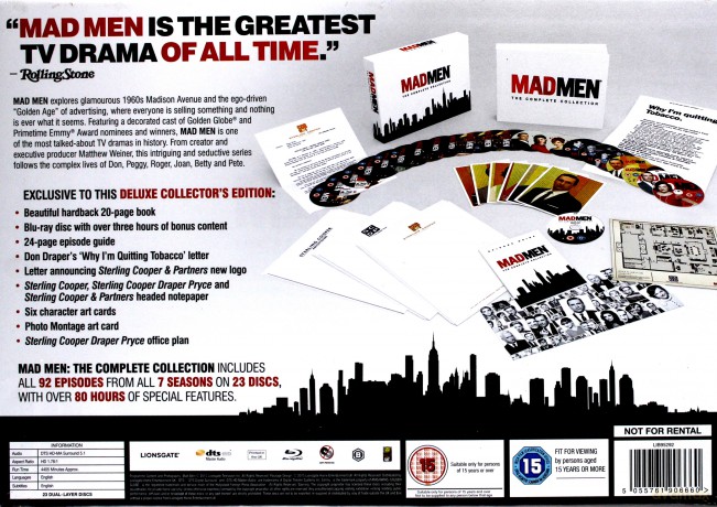 Mad Men Season 1-7 [BOX] [23xBlu-Ray]
