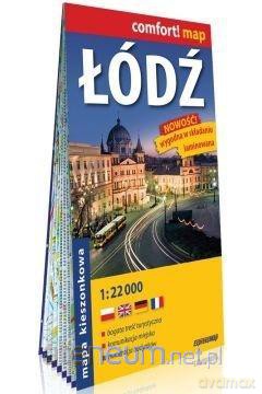 Comfort!map Łódź 1:22 000 kieszonkowy plan miasta