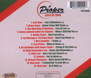Various Artists: A Proper Taste Of 2008 [CD]