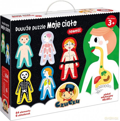 Duże puzzle Moje ciało 3+ [GRA]