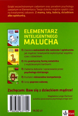 Elementarz inteligentnego malucha z misiem 3-4 lat [KSIĄŻKA]