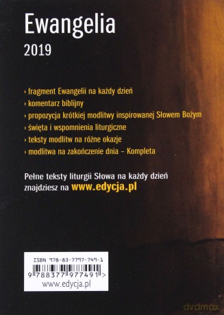 Ewangelia 2019. Droga, Prawda i Życie mała [KSIĄŻKA]