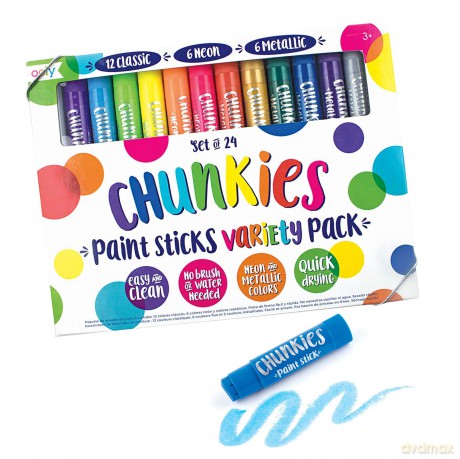 Farba w Kredce 24 szt. Chunkies Paint Sticks