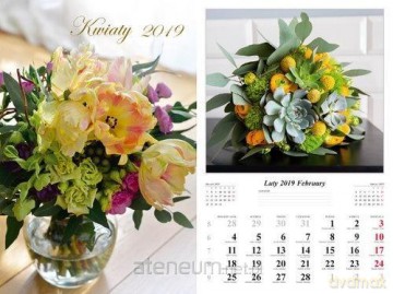 Kalendarz 2019 Kwiaty 13 planszowy [KALENDARZ]