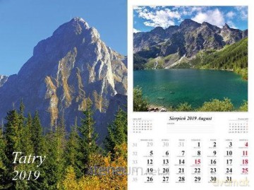Kalendarz 2019 Tatry 13 planszowy [KALENDARZ]