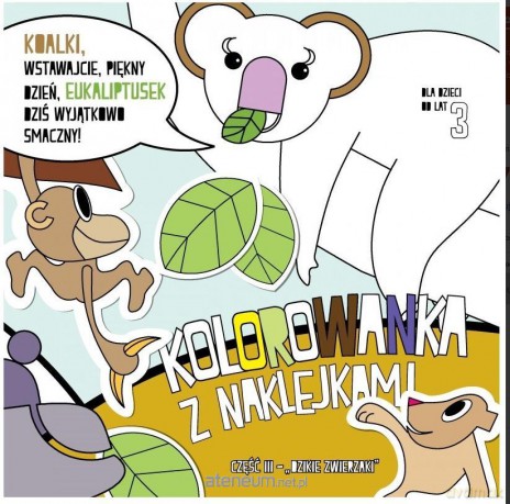 Kolorowanka z nakl. Dzikie Zwierzaki [KSIĄŻKA]