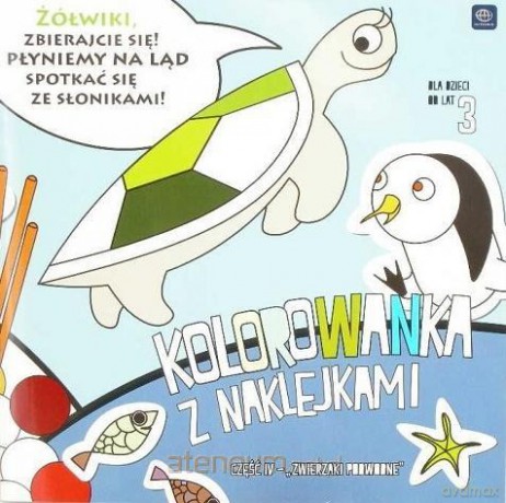 Kolorowanka z nakl. Podwodne Zwierzaki [KSIĄŻKA]
