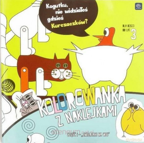 Kolorowanka z nakl. Zwierzaki na wsi [KSIĄŻKA]
