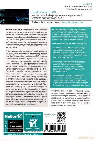 Kwalifikacja EE.08 cz.4 - Barbara Halska, Paweł Bensel [KSIĄŻKA]