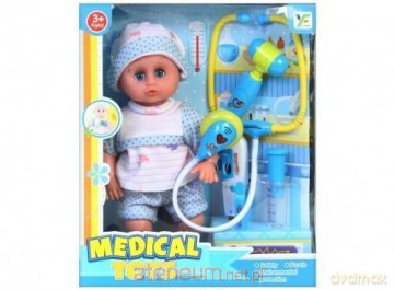 Lalka bobas 30 cm z akcesoriami lekarz