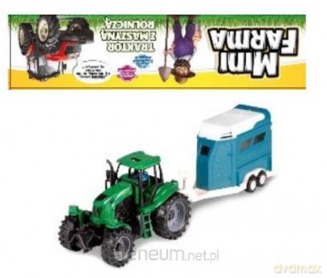Mini Farma Traktor z maszyną rolniczą zielony