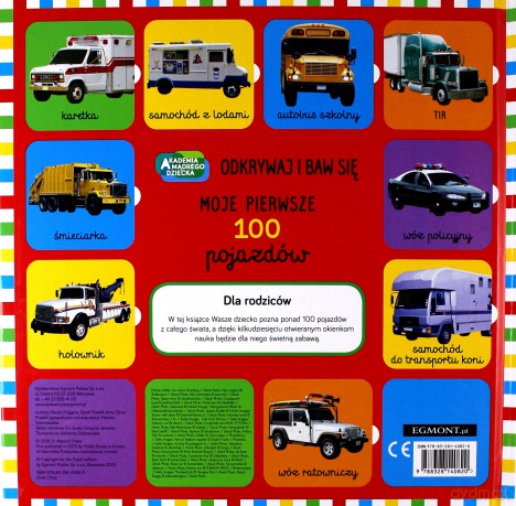 Moje pierwsze 100 pojazdów [KSIĄŻKA]