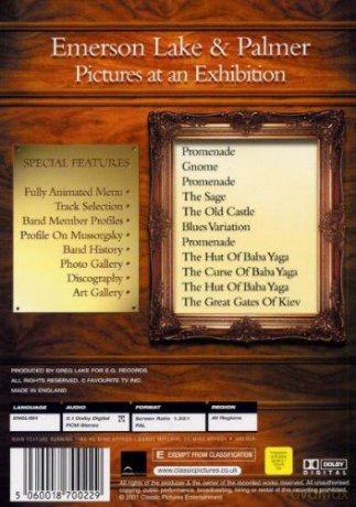 Emerson, Lake And Palmer: Pictures At An Exhibition [DVD]