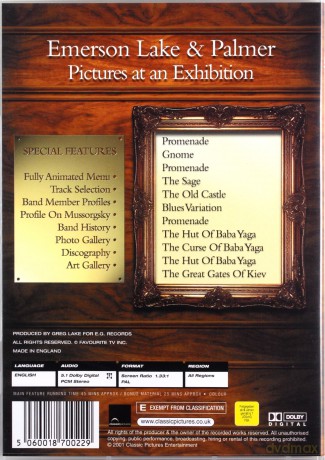 Emerson, Lake And Palmer: Pictures At An Exhibition [DVD]