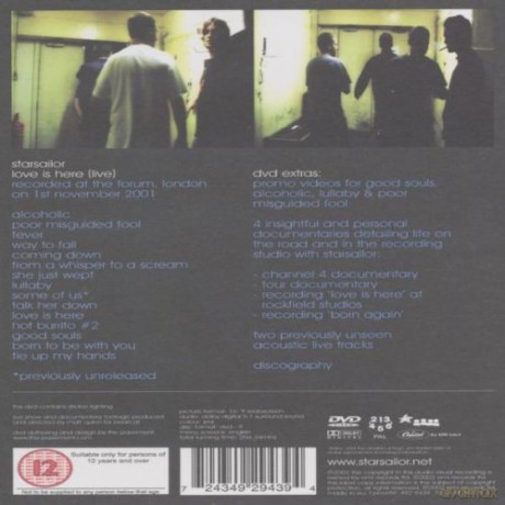Starsailor: Love Is Here - Live [DVD]