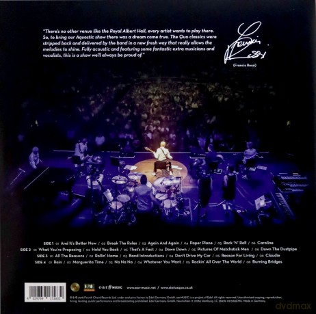 Status Quo: Down Down & Dignified At The Royal Albert Hall [2xWinyl]