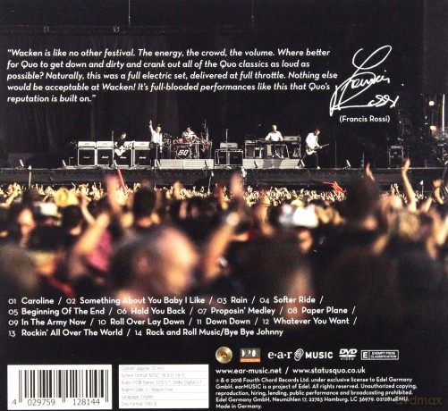 Status Quo: Down Down & Dirty At Wacken [CD]+[DVD]