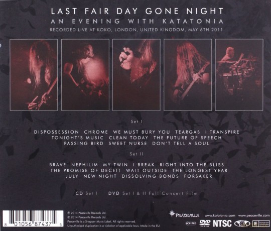 Katatonia: Last Fair Day Gone Night [CD]+[DVD]