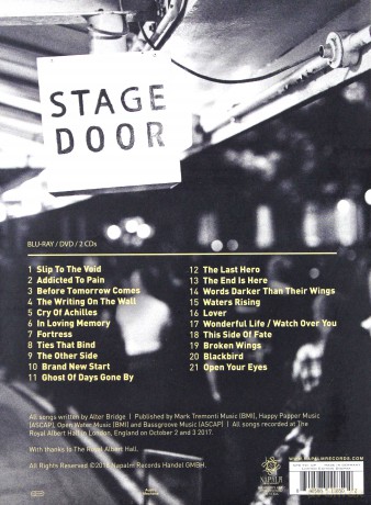 Alter Bridge: Live At The Royal Albert Hall Featuring The Parallax Orchestra [Blu-Ray]+[DVD]+[CD]